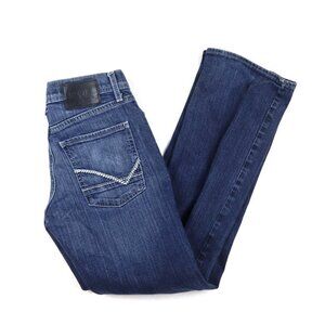 RECLAIM - WOMEN'S MEDIUM WASH BOOTLEG BOOT CUT JEANS - SIZE 27S